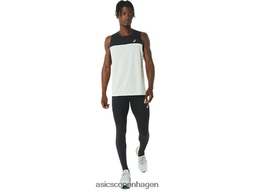 Asics race singlet ydeevne sort/lys salvie Z206F6375