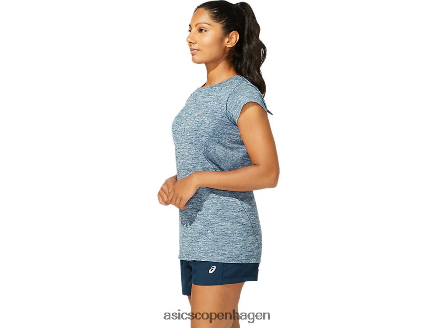 Asics race sømløs kortærmet top fransk blå Z206F64040