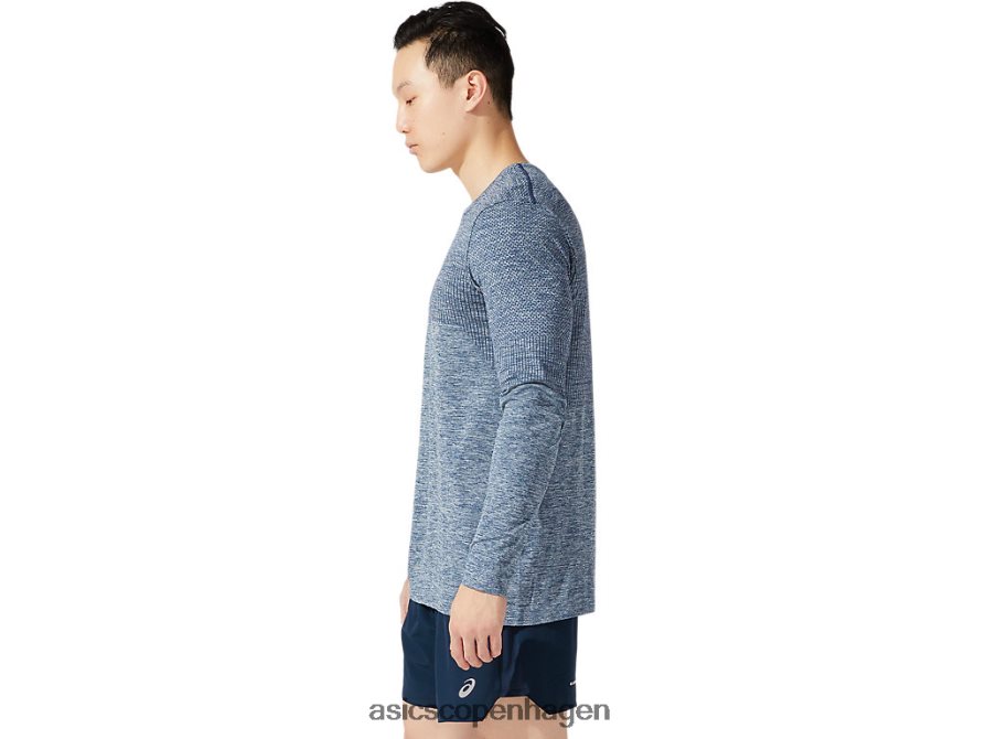 Asics race sømløse lange ærmer fransk blå Z206F61976