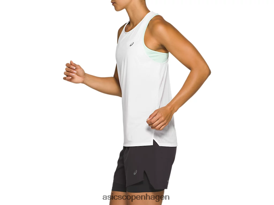 Asics race ærmeløs strålende hvid Z206F62830