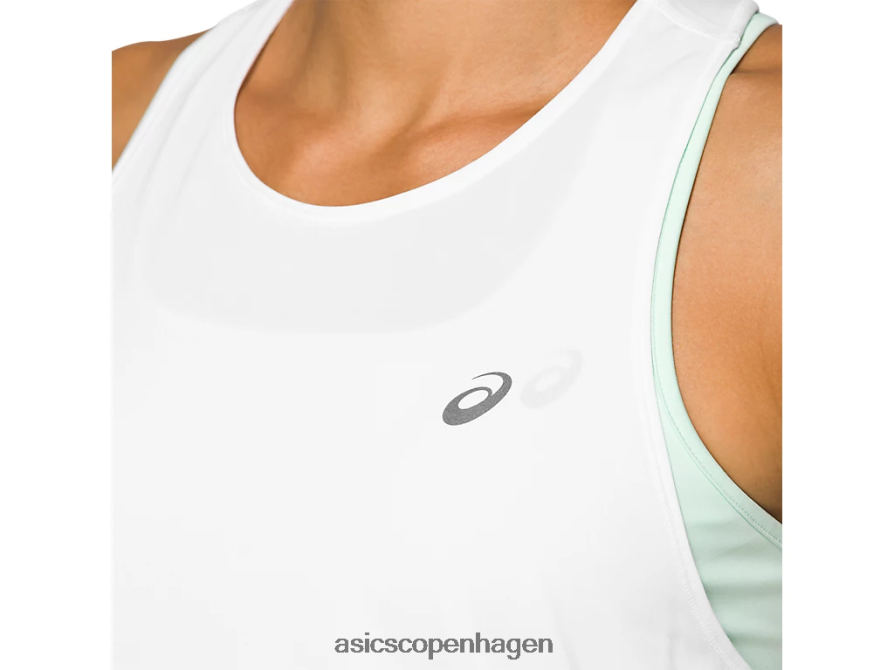 Asics race ærmeløs strålende hvid Z206F62830