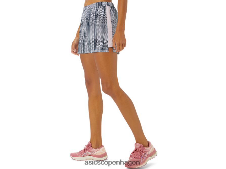 Asics ready-set 3 i grafikkort fransk blå print/knap rosenrød Z206F63474