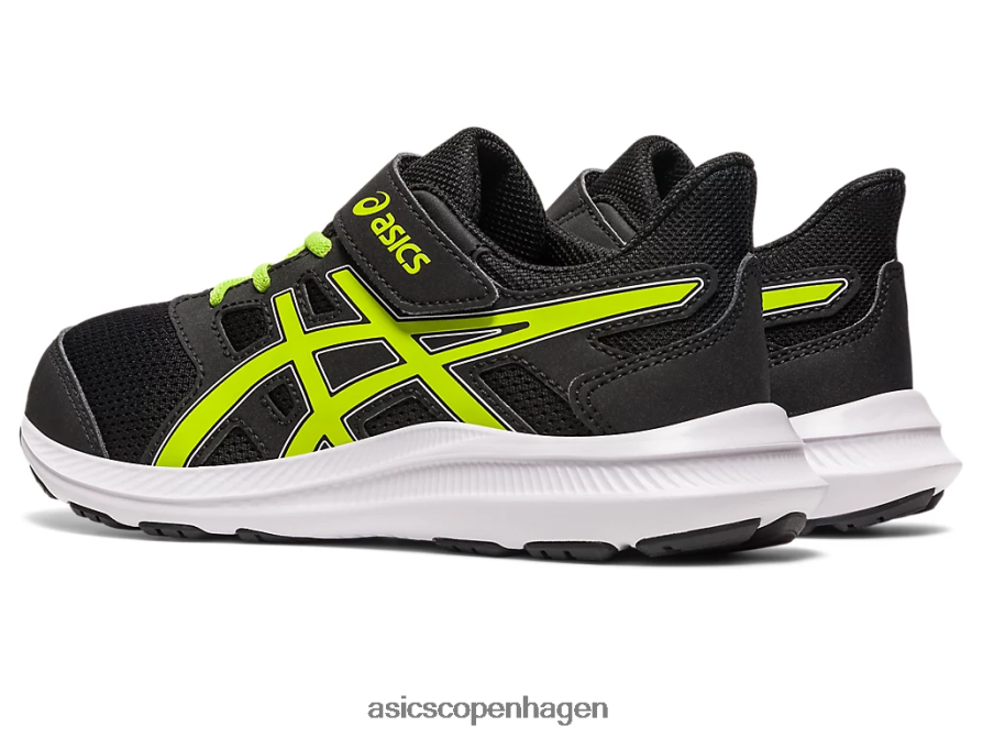 Asics ryk 4 førskole sort/limeskal Z206F64275