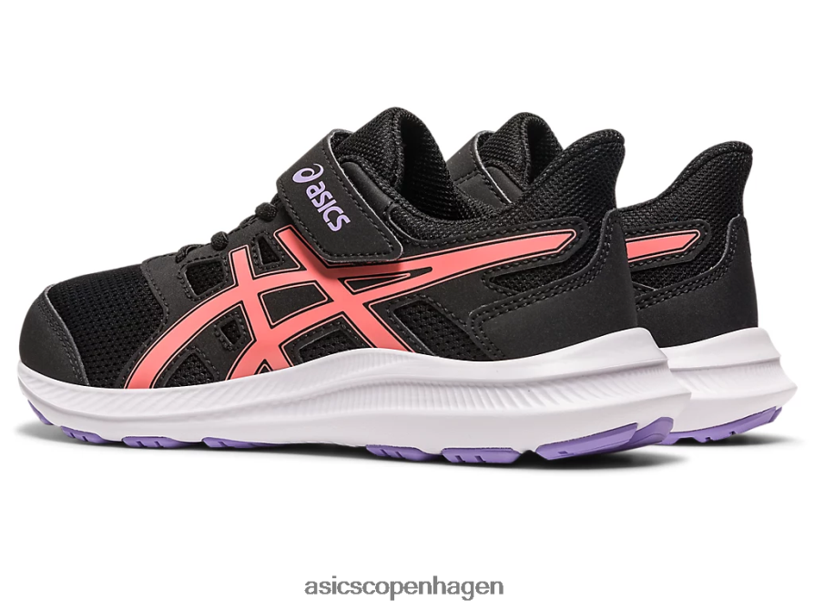 Asics ryk 4 førskole sort/papaya Z206F64274