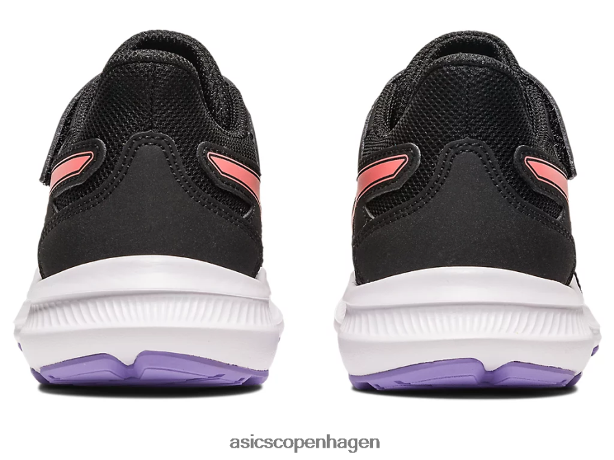 Asics ryk 4 førskole sort/papaya Z206F64274
