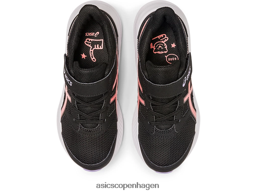 Asics ryk 4 førskole sort/papaya Z206F64274