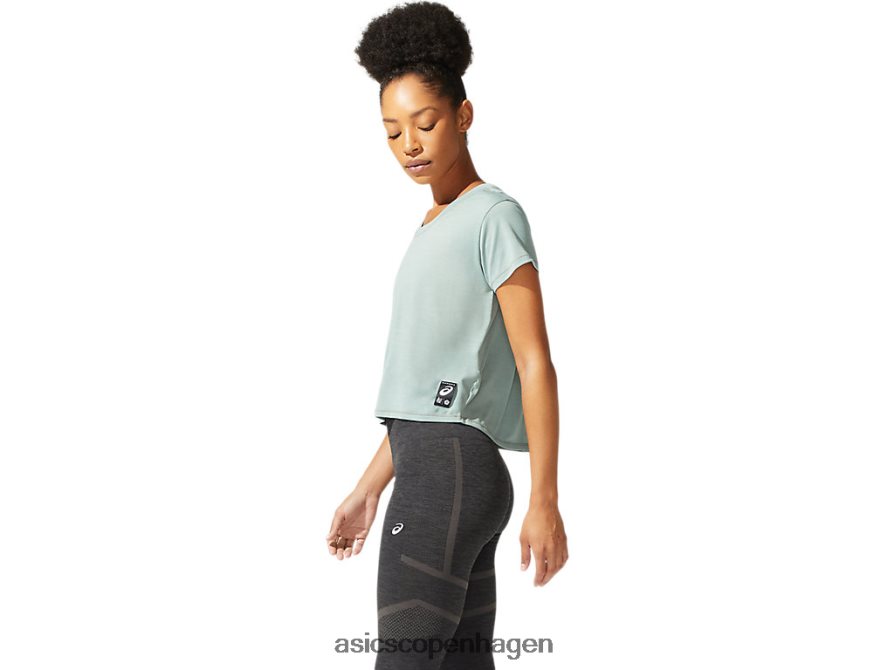 Asics sakura kortærmet crop top skifergrå Z206F63977