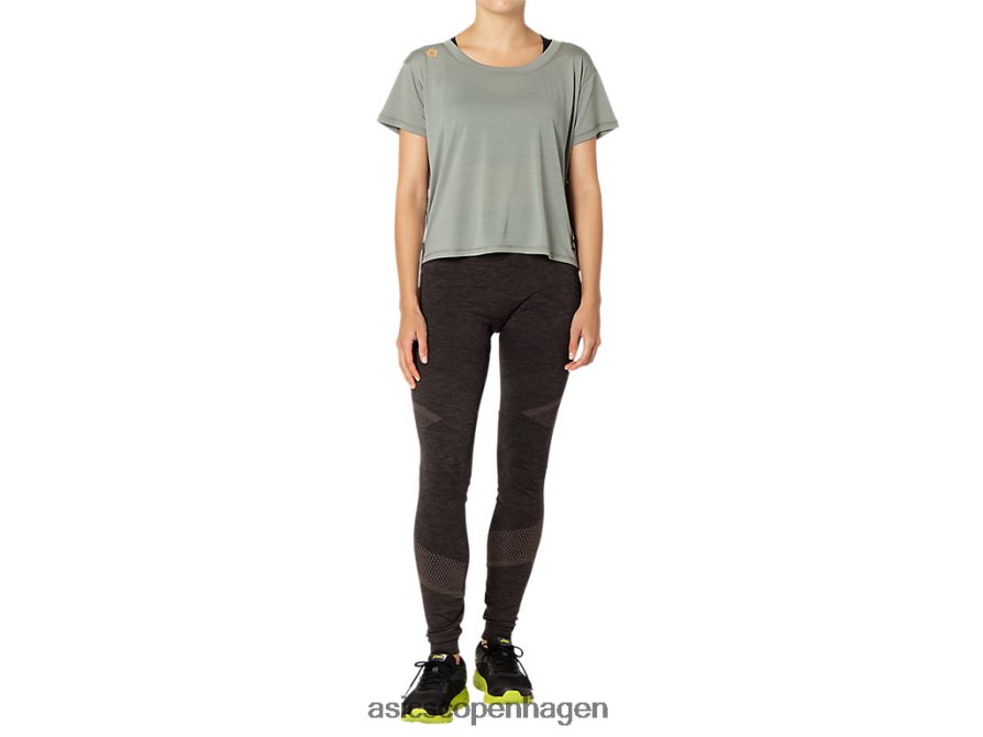 Asics sakura kortærmet crop top skifergrå Z206F63977