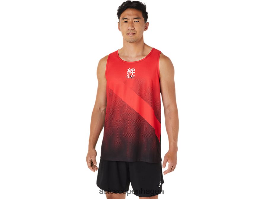 Asics singlet elektrisk rød Z206F61648