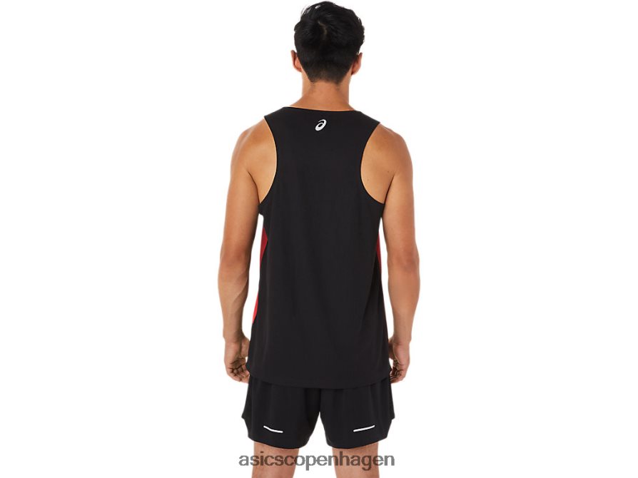 Asics singlet elektrisk rød Z206F61648