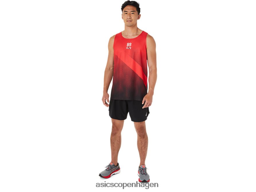 Asics singlet elektrisk rød Z206F61648