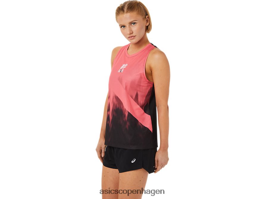 Asics singlet flammende koraller Z206F63650