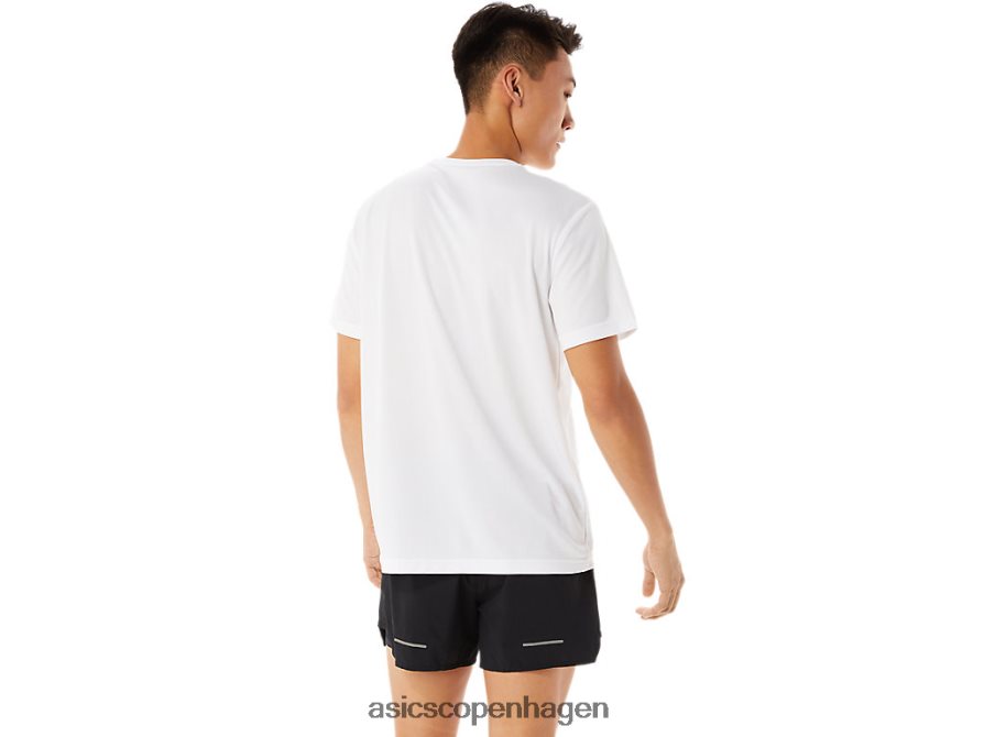 Asics sko grafisk kortærmet t-shirt strålende hvid Z206F61368