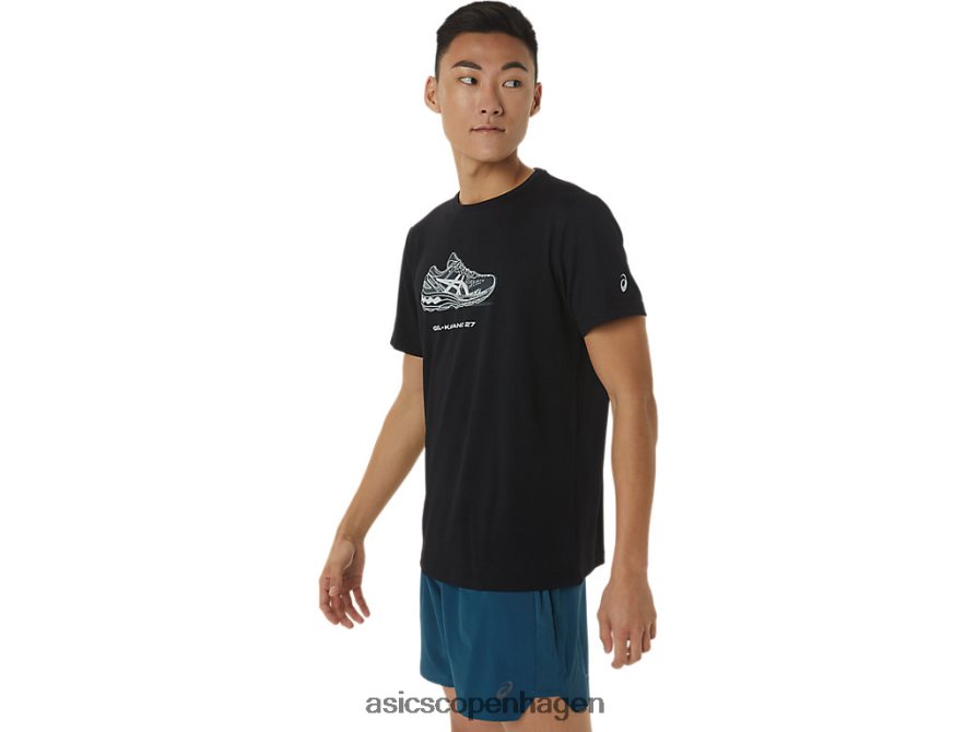 Asics sko grafisk kortærmet t-shirt ydeevne sort Z206F61380