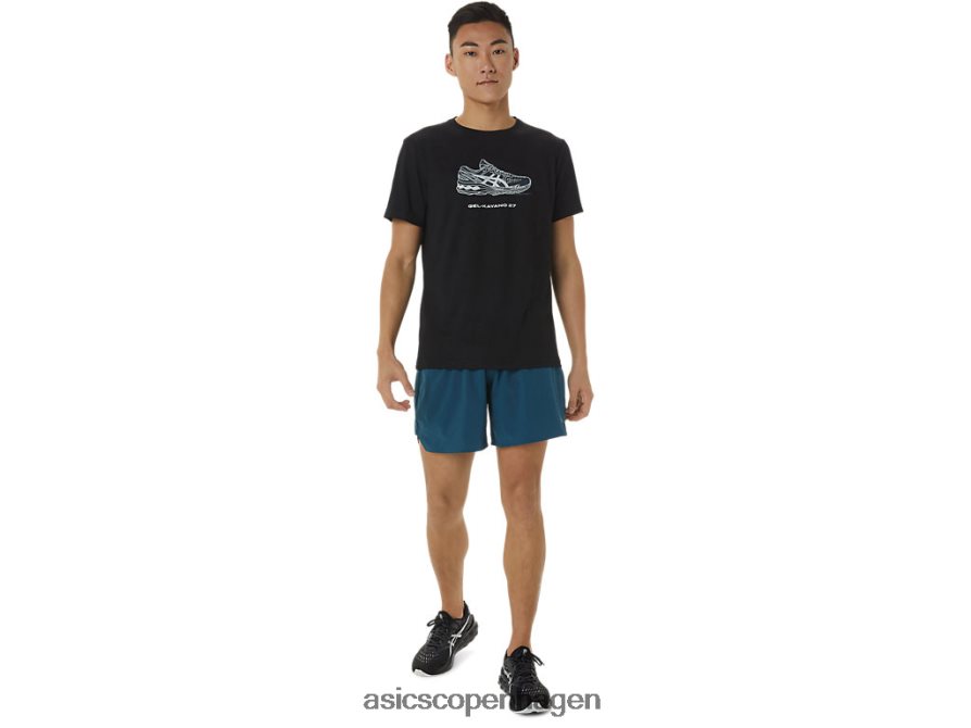 Asics sko grafisk kortærmet t-shirt ydeevne sort Z206F61380