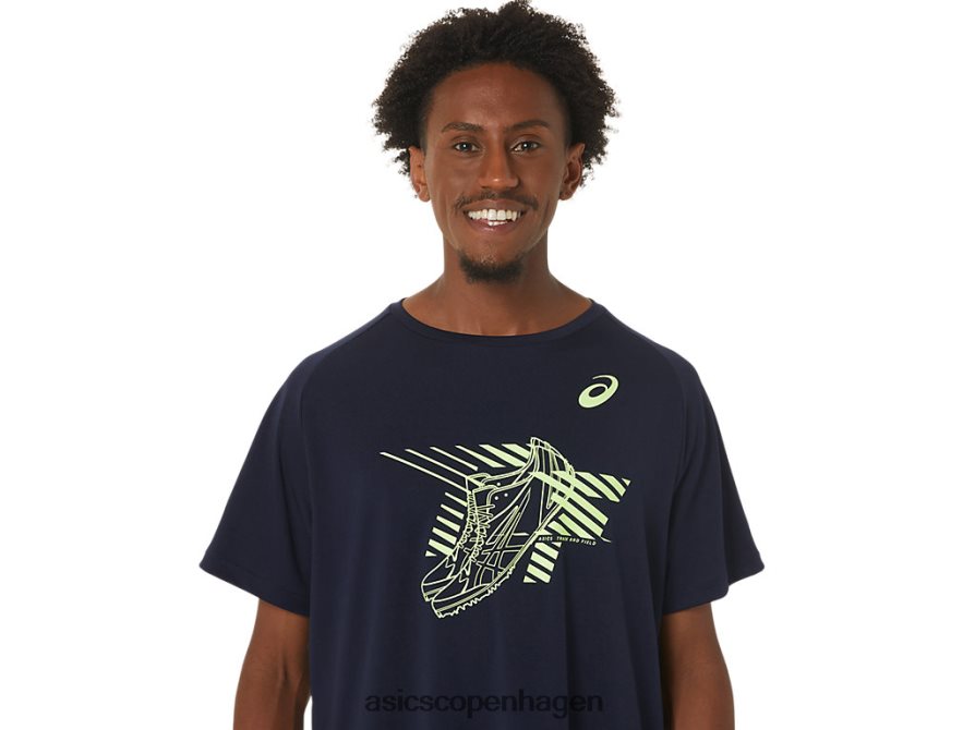 Asics sko grafisk kortærmet top midnat Z206F6243