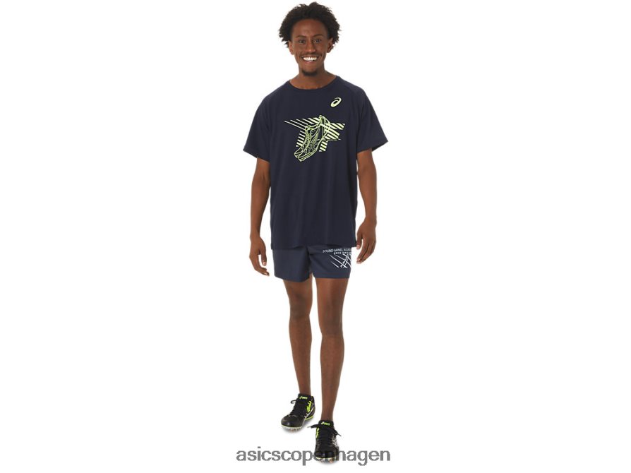 Asics sko grafisk kortærmet top midnat Z206F6243