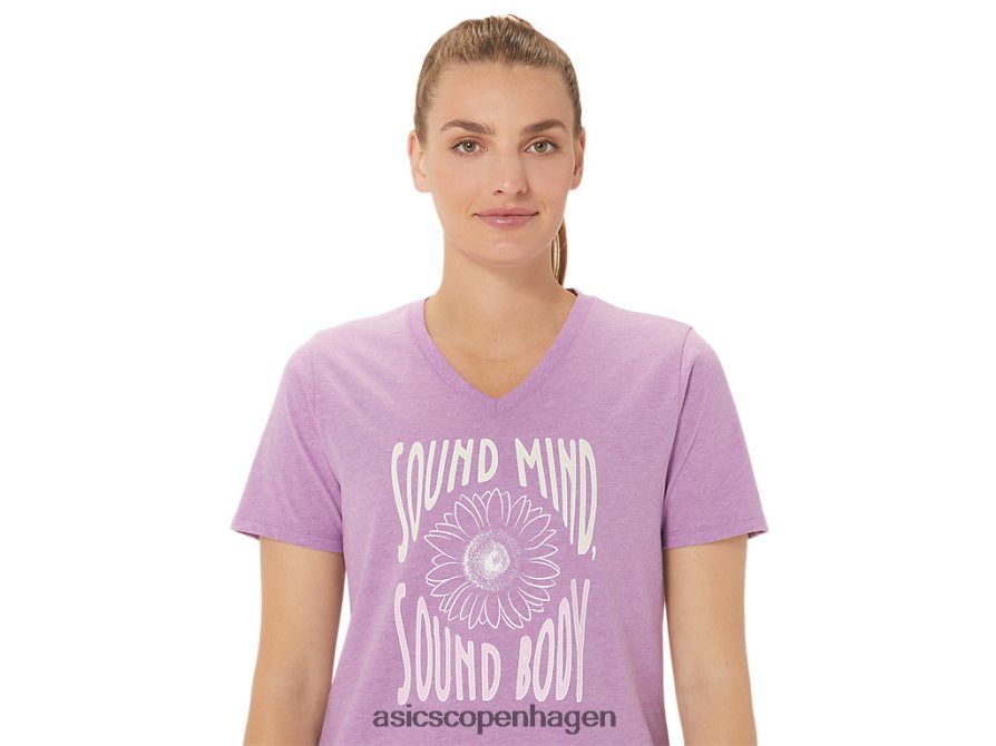 Asics solsikke slogan v-hals orkidélyng Z206F62778