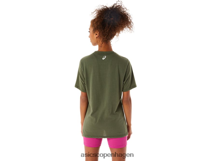 Asics spiral en atletik-tee oliven lærred Z206F61267