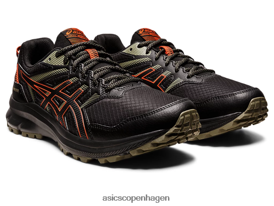 Asics sporspejder 2 ekstra bred sort/cherry tomat Z206F6768