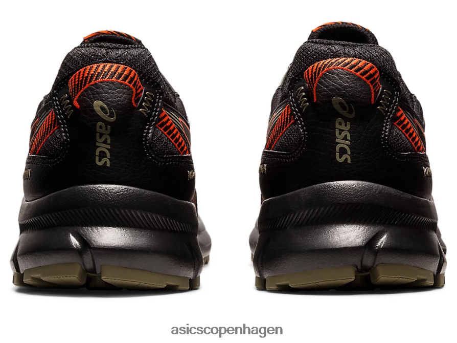 Asics sporspejder 2 ekstra bred sort/cherry tomat Z206F6768