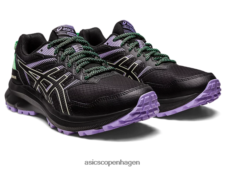 Asics sporspejder 2 sort/hviskende grøn Z206F62421