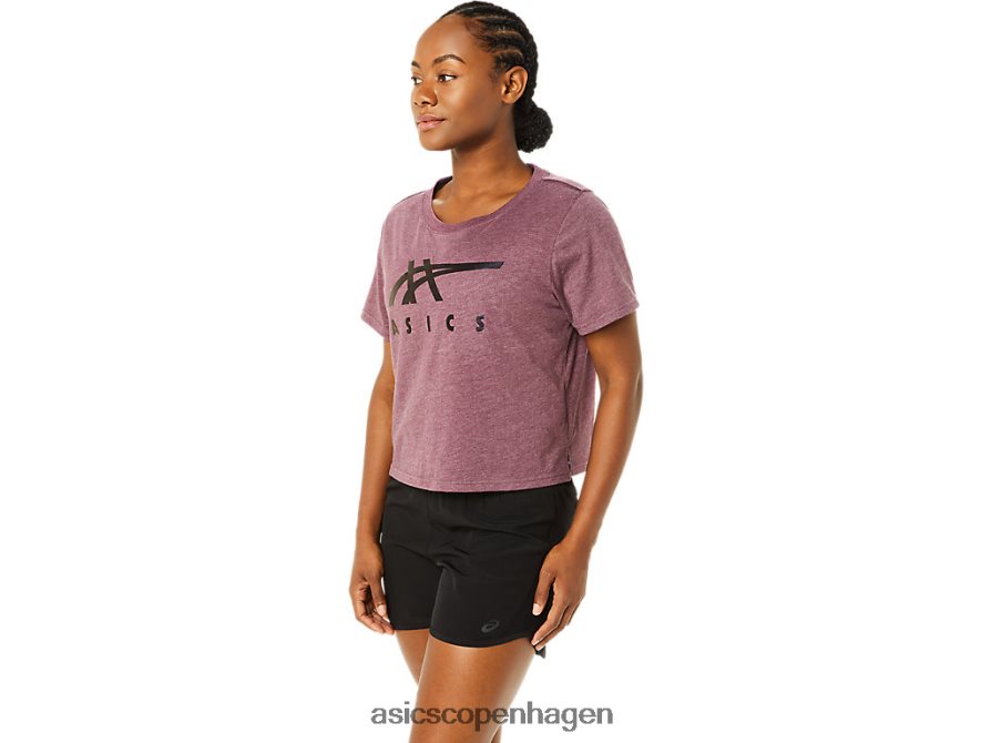 Asics striber kortærmet boxy t-shirt dyb sumplyng Z206F63620