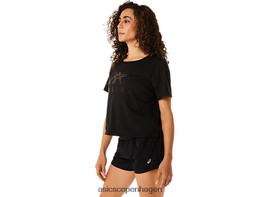 Asics striber kortærmet boxy t-shirt ydeevne sort Z206F62815