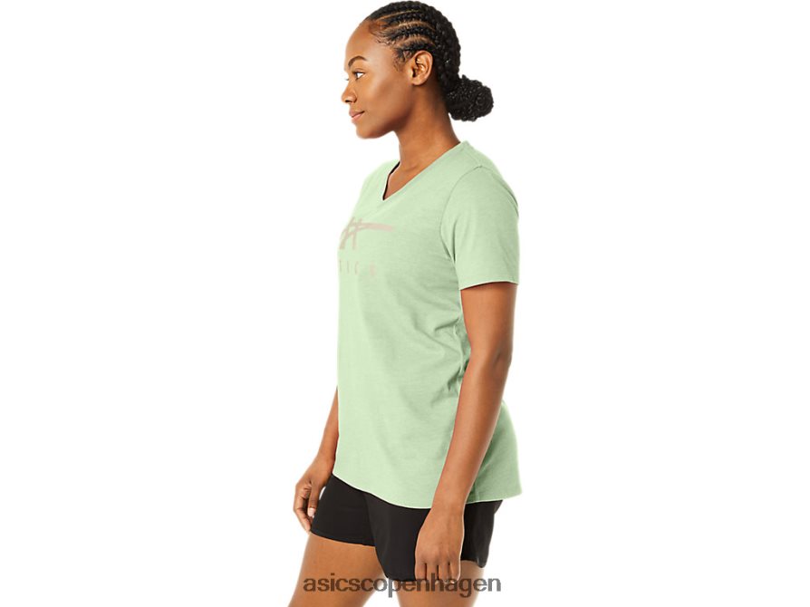 Asics striber v-hals hviske grøn lyng Z206F62214