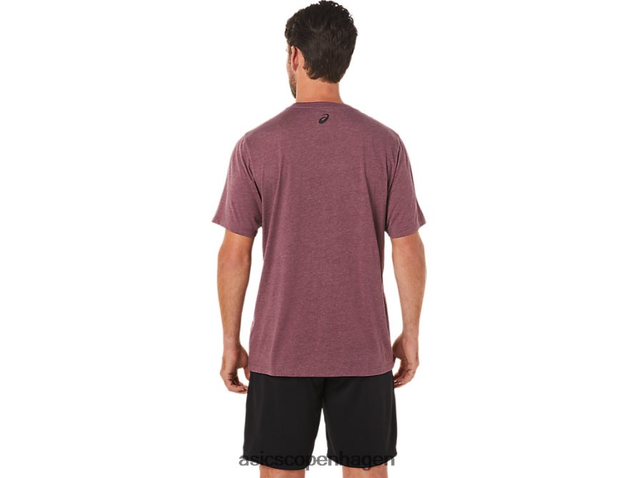 Asics stribet kortærmet t-shirt dyb sumplyng Z206F61643