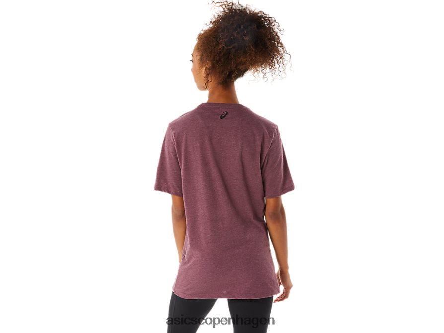 Asics stribet kortærmet t-shirt dyb sumplyng Z206F61643