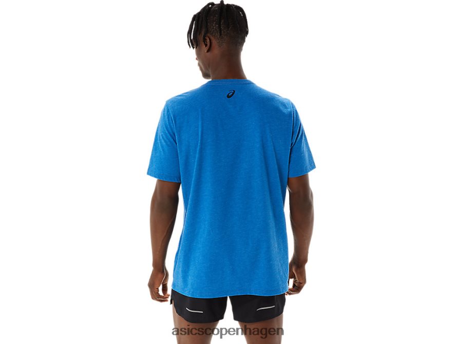 Asics stribet kortærmet t-shirt sødrev lyng Z206F6850