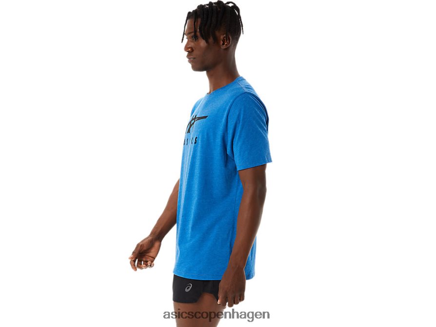 Asics stribet kortærmet t-shirt sødrev lyng Z206F6850