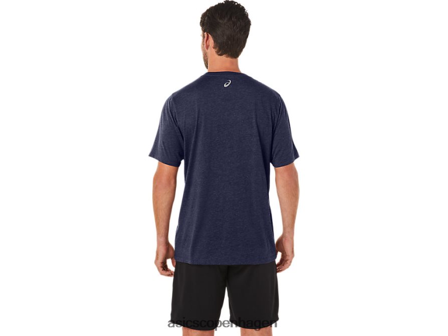 Asics stribet kortærmet t-shirt ærtelyng Z206F623