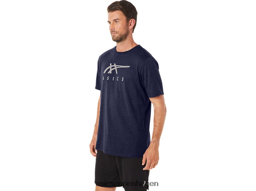 Asics stribet kortærmet t-shirt ærtelyng Z206F623
