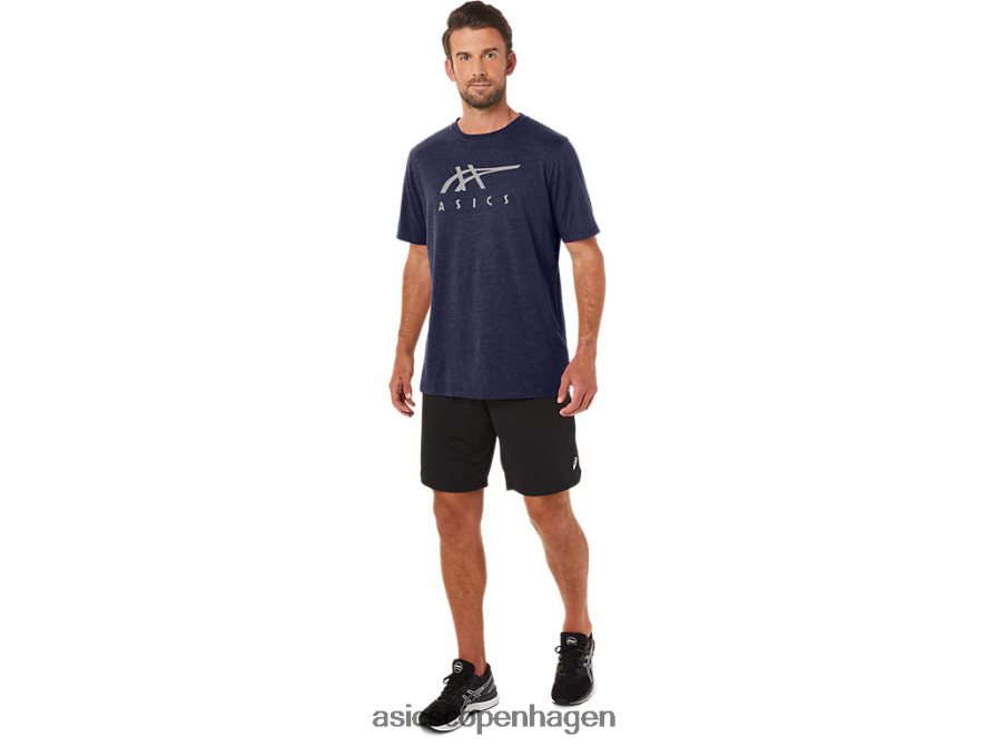 Asics stribet kortærmet t-shirt ærtelyng Z206F623