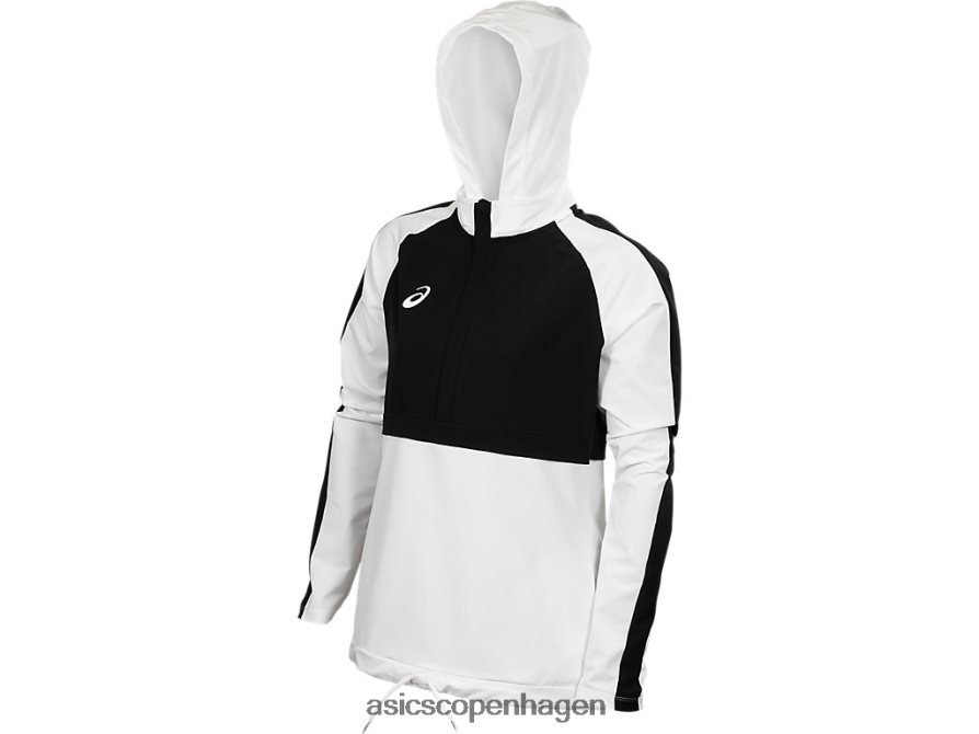 Asics strækvævet banetop hold hvid/hold sort Z206F64086