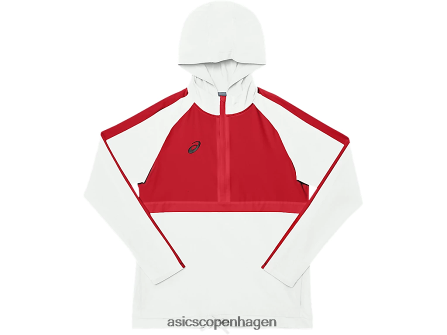 Asics strækvævet banetop hold rød/hold hvid Z206F64090