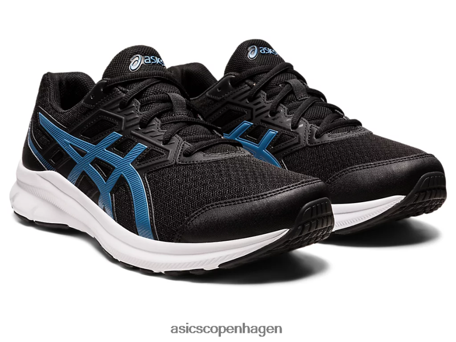 Asics stød 3 ekstra bred sort/azurblå Z206F6958