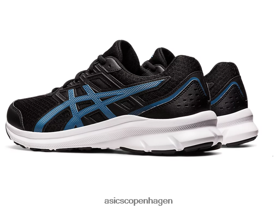 Asics stød 3 ekstra bred sort/azurblå Z206F6958