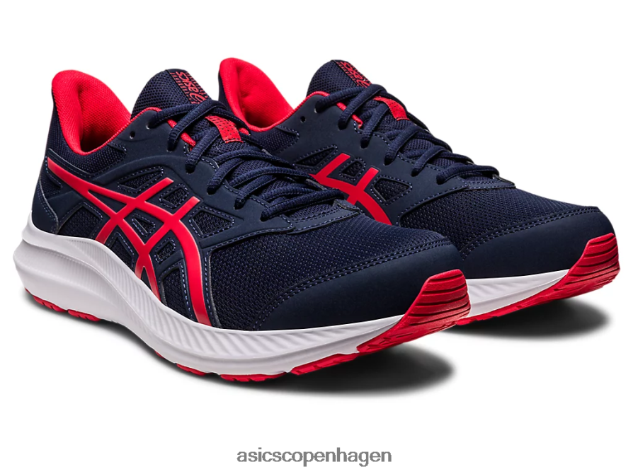 Asics stød 4 ekstra bred midnat/elektrisk rød Z206F6455
