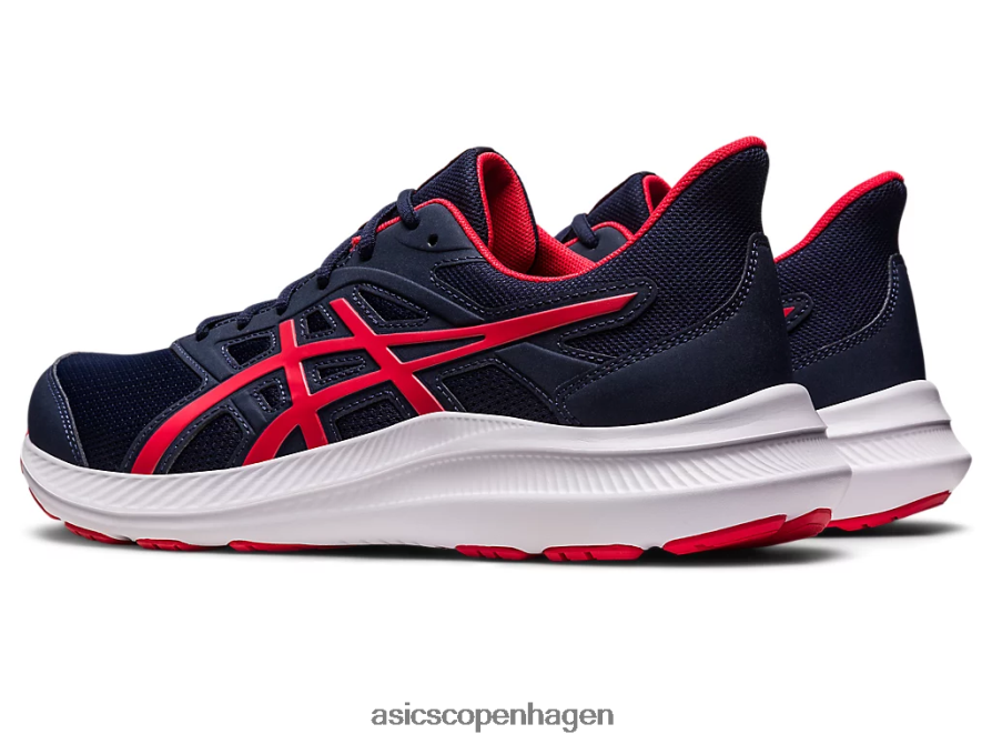 Asics stød 4 ekstra bred midnat/elektrisk rød Z206F6455
