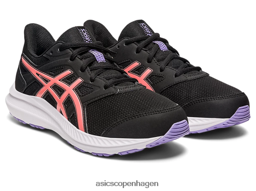 Asics stød 4 klasse skole sort/papaya Z206F64251