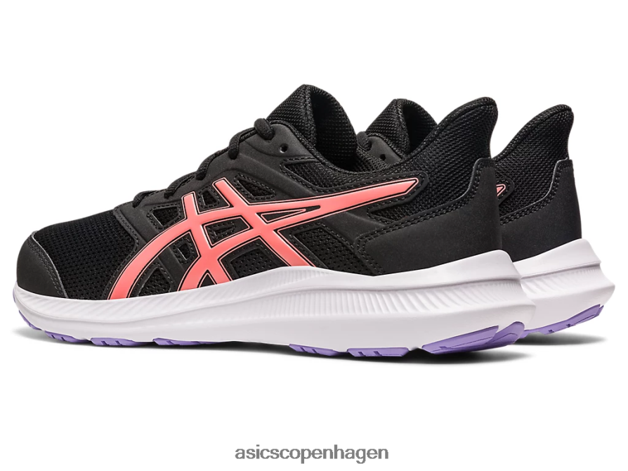 Asics stød 4 klasse skole sort/papaya Z206F64251