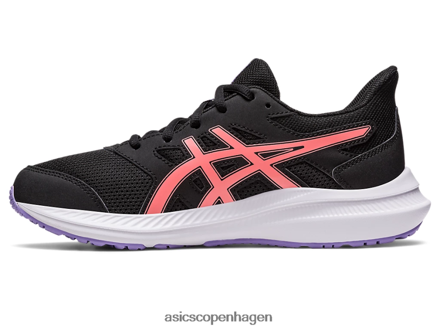 Asics stød 4 klasse skole sort/papaya Z206F64251