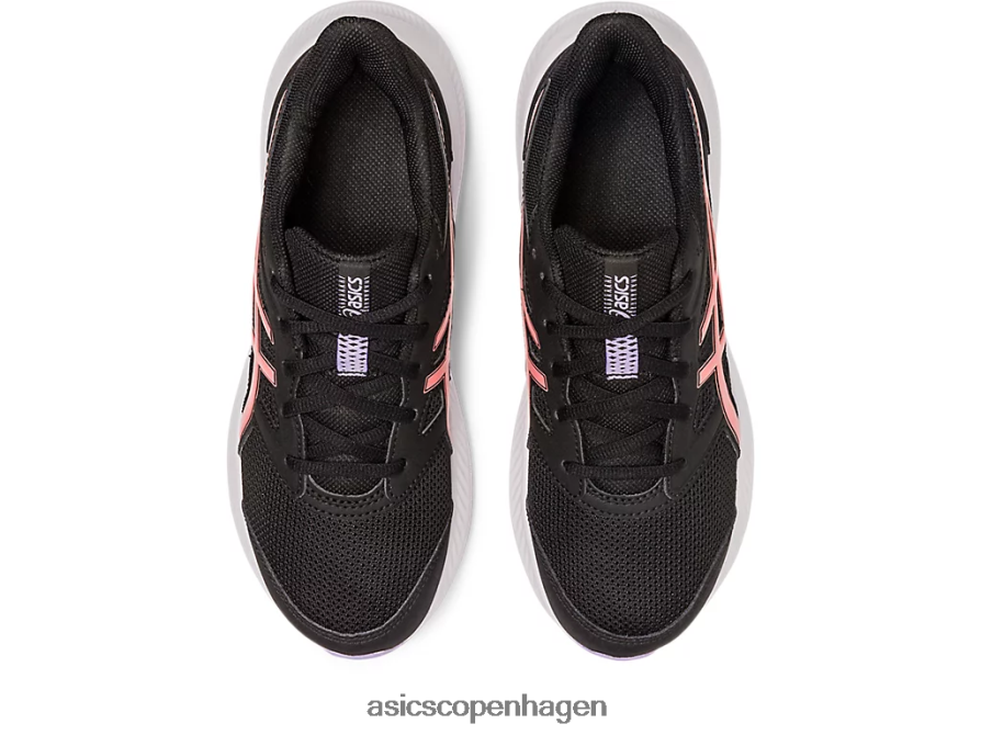 Asics stød 4 klasse skole sort/papaya Z206F64251
