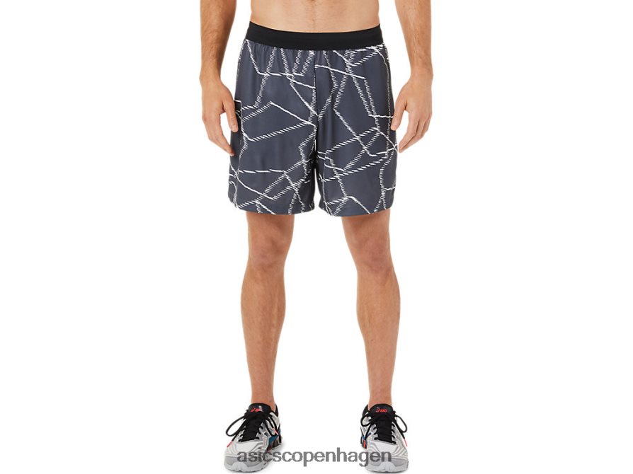 Asics sæsonbetonede shorts med all over print bærer grå Z206F61436