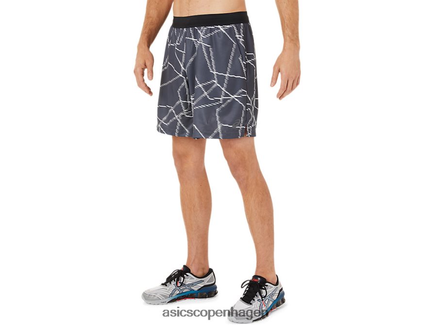 Asics sæsonbetonede shorts med all over print bærer grå Z206F61436