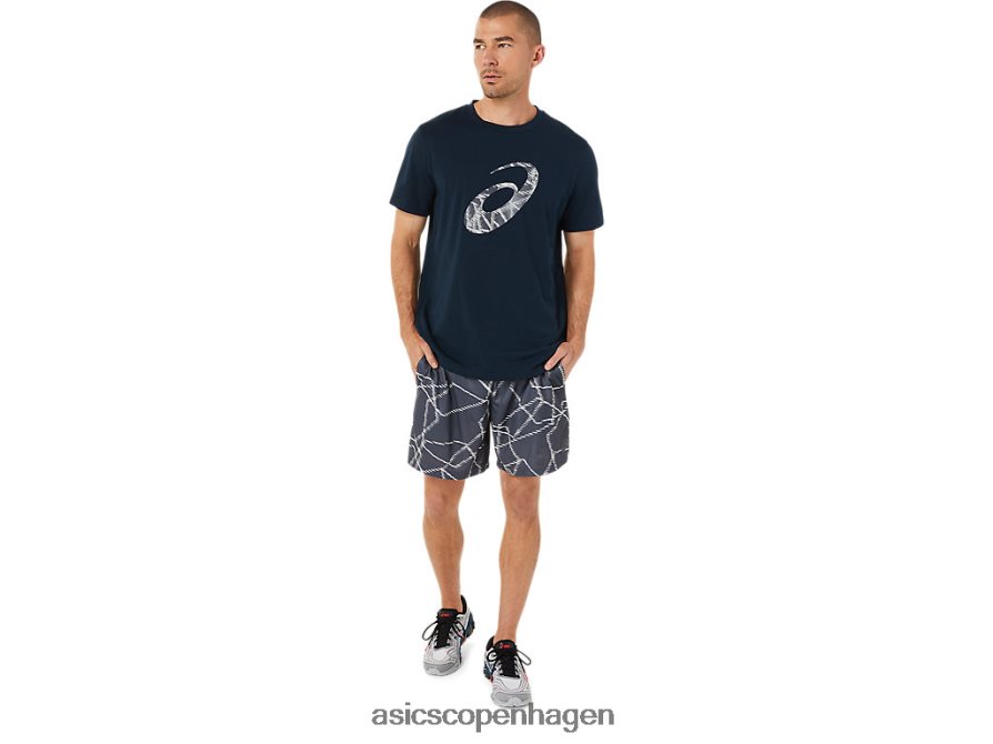 Asics sæsonbetonede shorts med all over print bærer grå Z206F61436