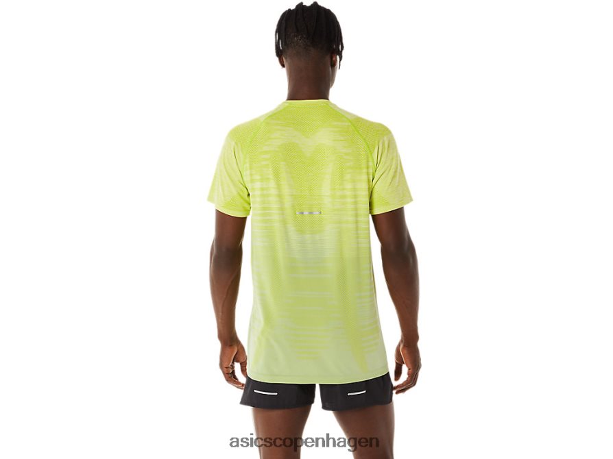 Asics sømløs kortærmet top let salvie/limeskal Z206F627